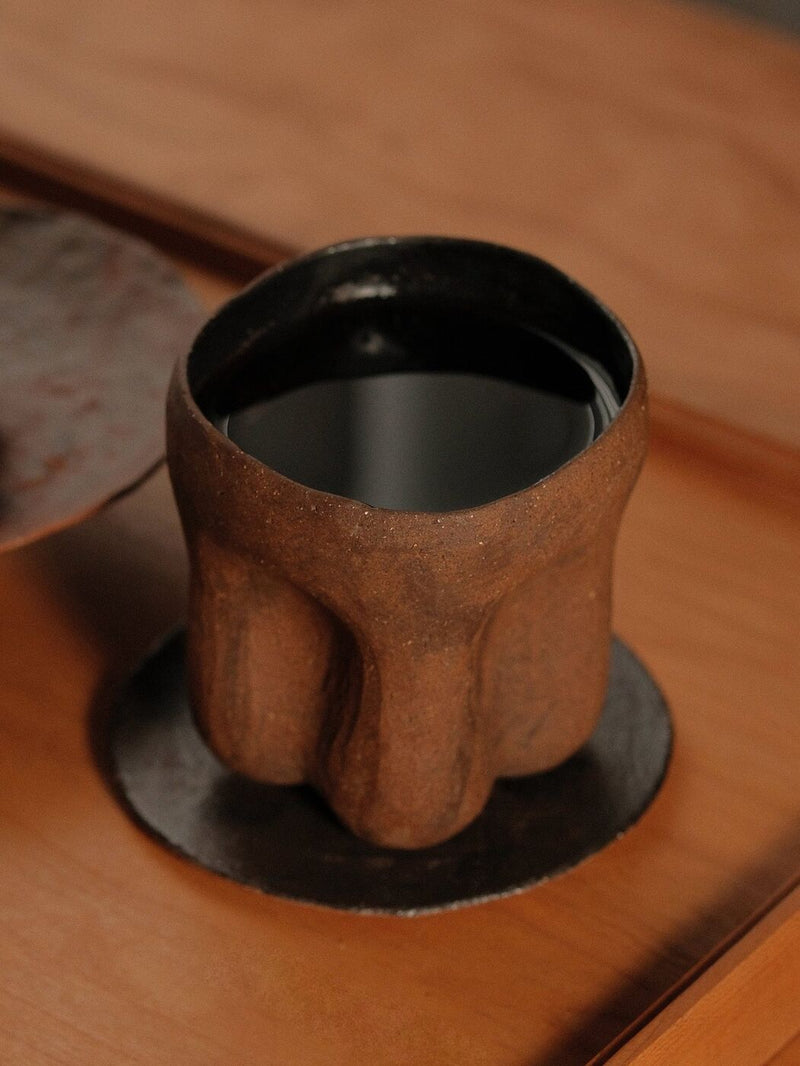 Melon Ridge Cup No. 5, Black, white inside