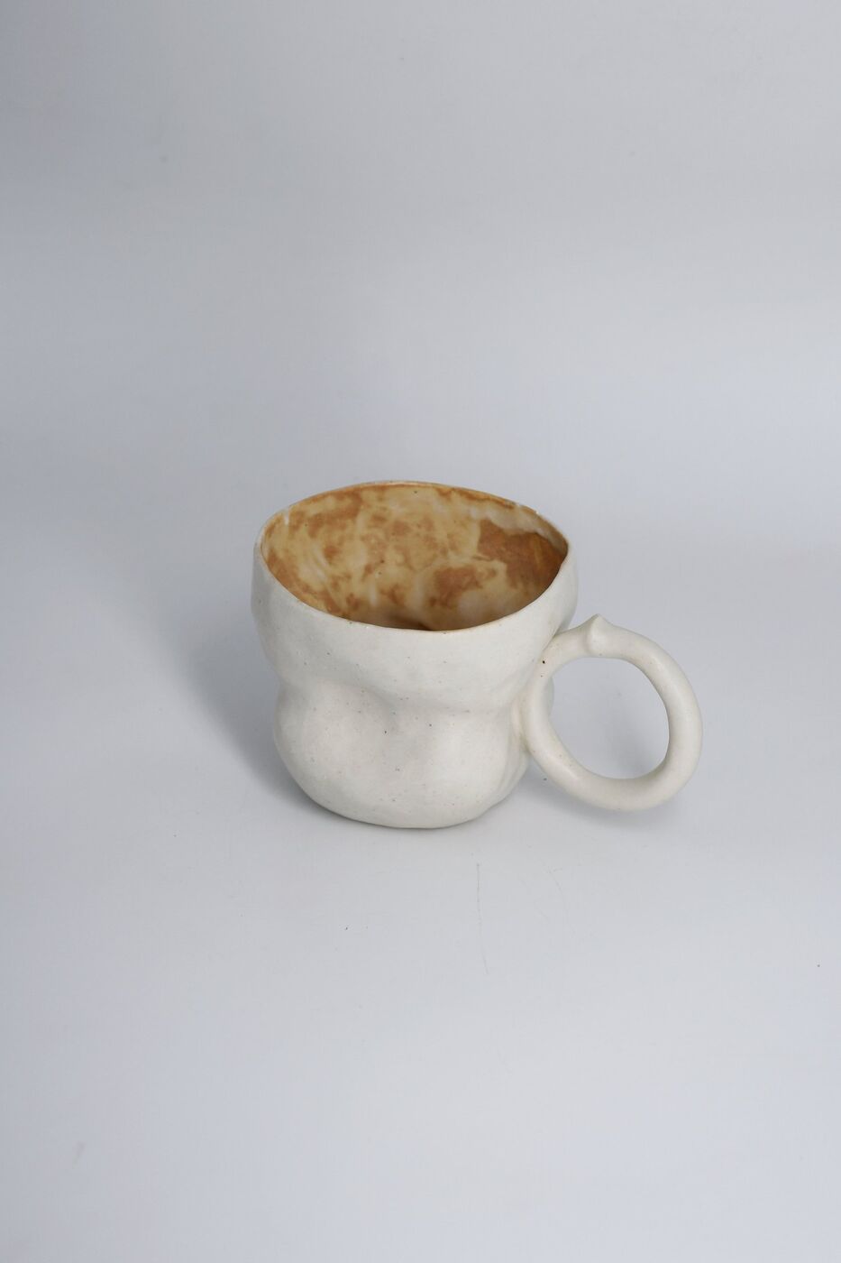 Melon Ridge Cup No. 2, Brown, white inside